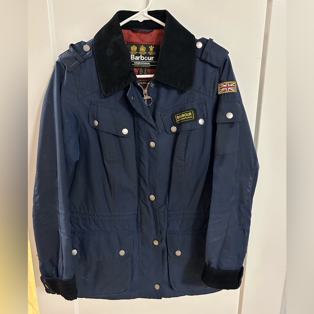Barbour Women's Utility Jacket in Navy Blue